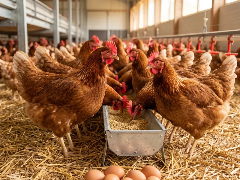 Layer hens in production